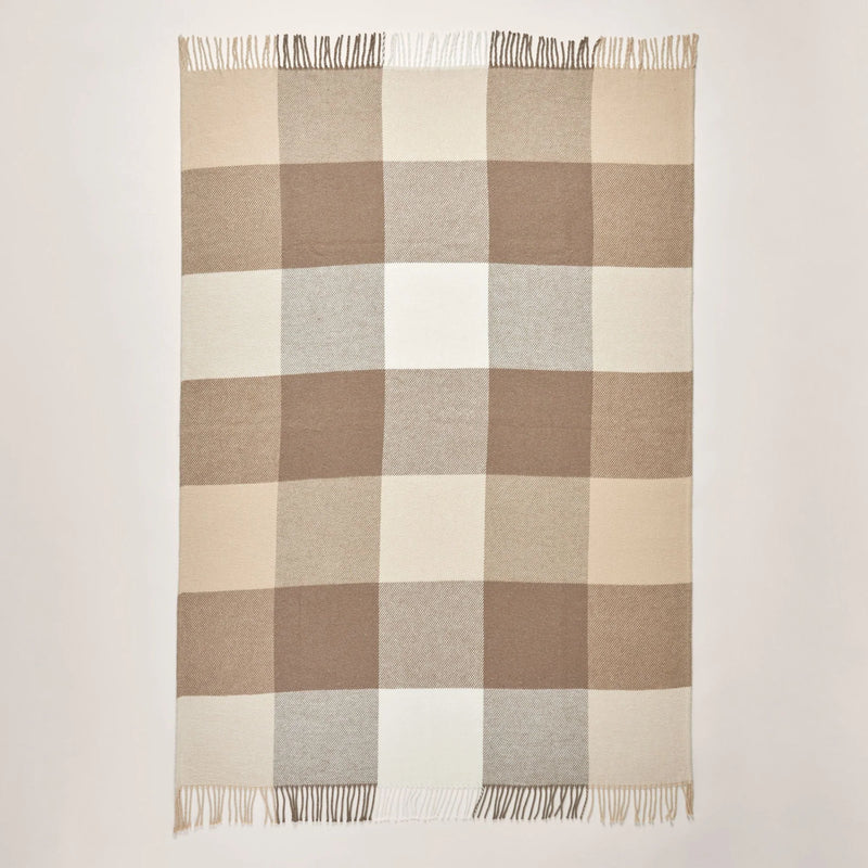 Plaid Livia - Noisette