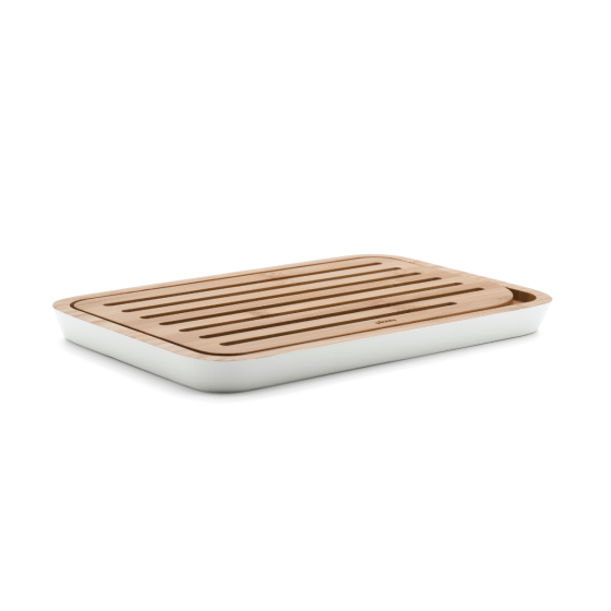 Bamboo Bread Board - Cream Trim - Beige
