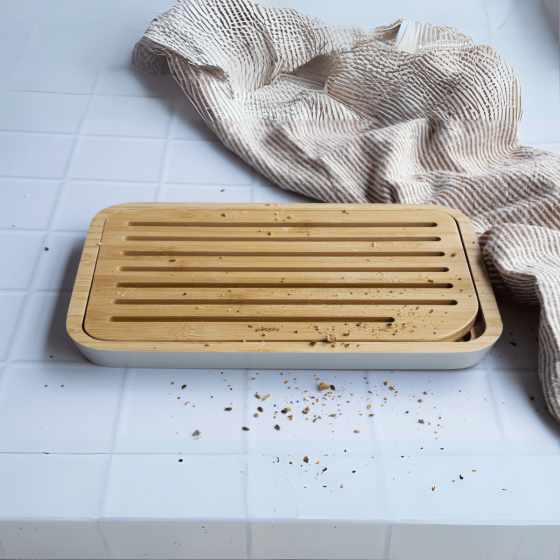 Bamboo Bread Board - Cream Trim - Beige