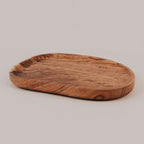Bandeja natural de madera de acacia