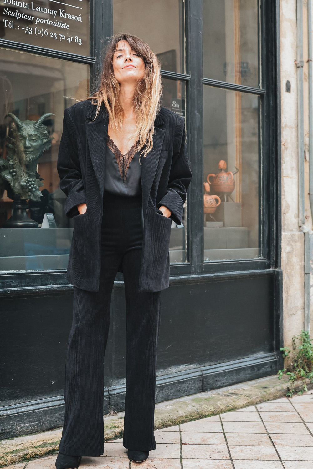 Veste Chica Velours - Noir