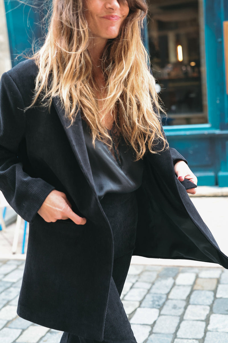 Veste Chica Velours - Noir
