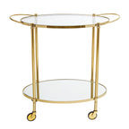 Fine - Bar Table - Gold - Glass