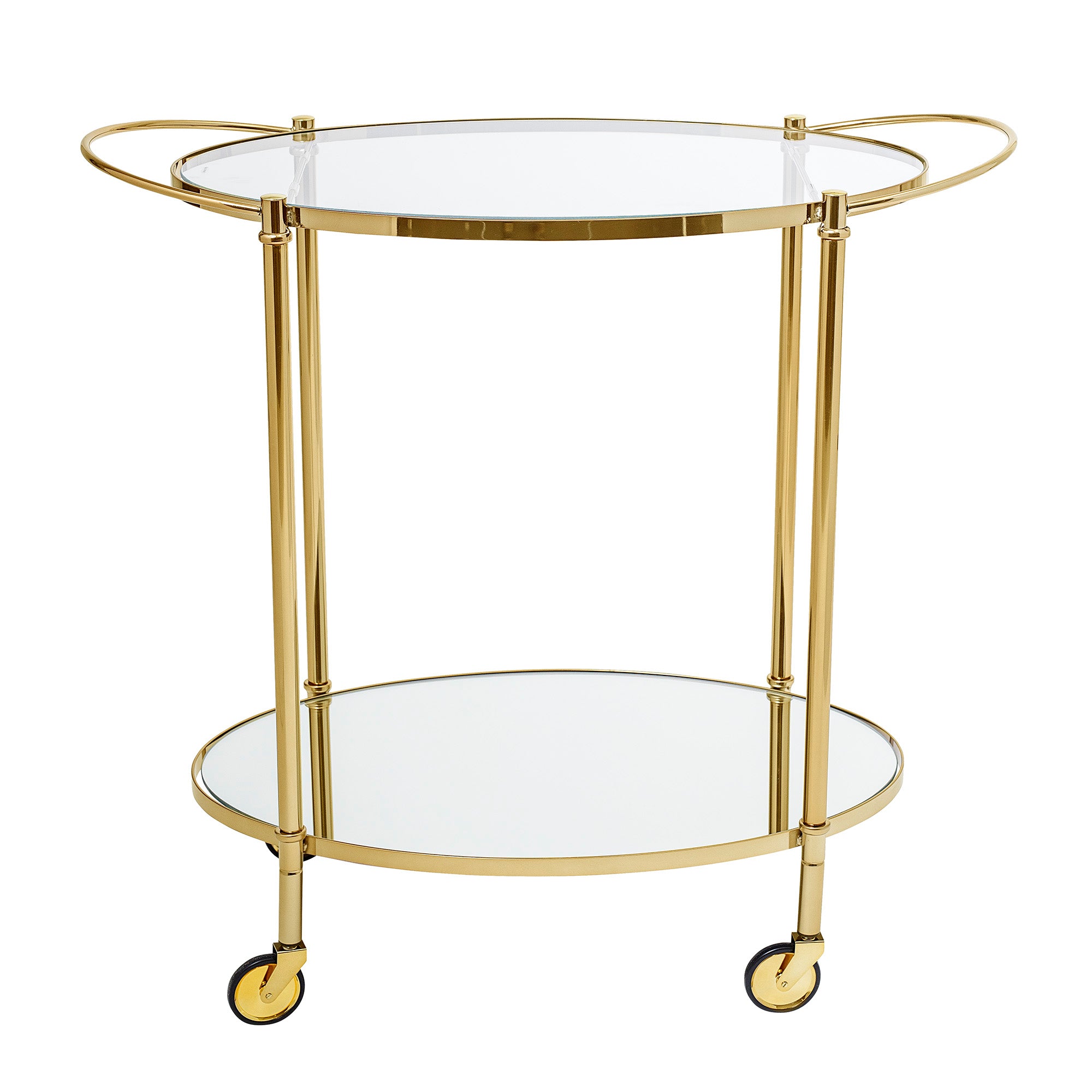 Fine - Bar Table - Gold - Glass