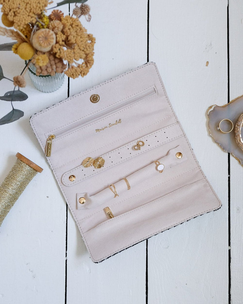 Pochette À Bijoux Catherine En Pied-De-Poule