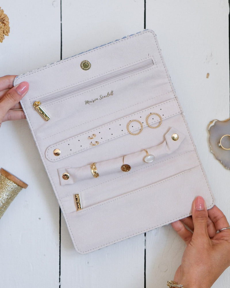 Pochette À Bijoux Catherine En Pied-De-Poule