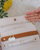 Pochette À Bijoux Catherine En Velours Côtelé