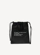 Off White - Pochette Drawstring Pouch - Black - Femme