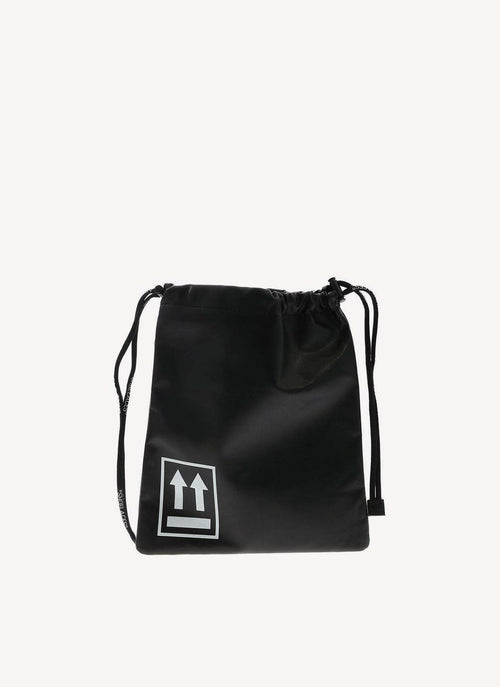 Off White - Pochette Drawstring Pouch - Black - Femme