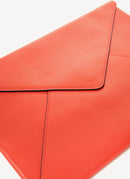 Marni - Pochette Enveloppe Leather Clutch - Orange - Femme