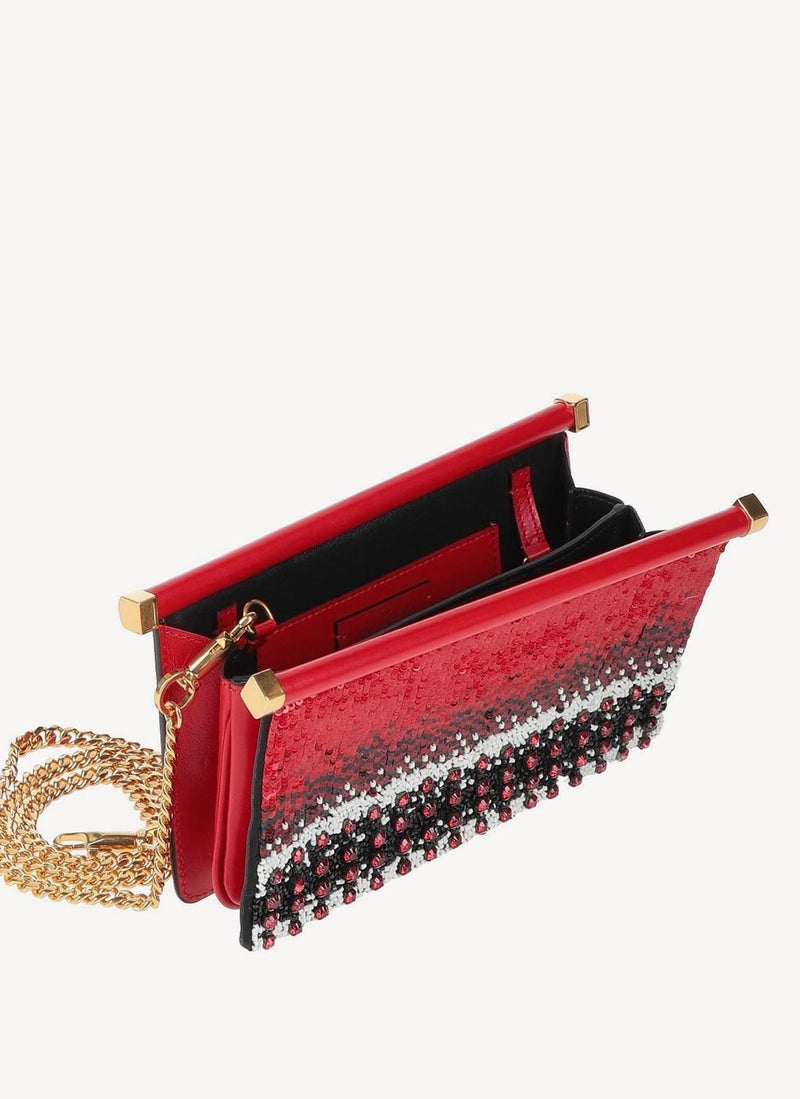 Valentino Garavani - Pochette Sequins - Red - Femme