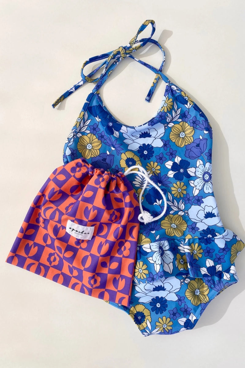 Pochon Melodia "Damier" - Nectarine