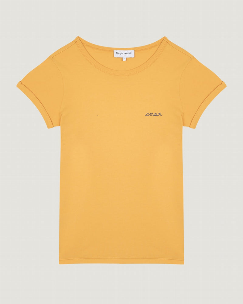 poitou t-shirt 'amour'#color_yellow-amber