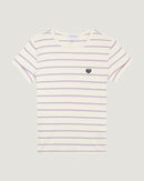 poitou t-shirt 'patch coeur'#color_rayures-off-white