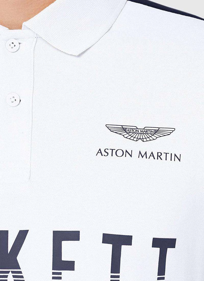Hackett - Polo Aston Martin Multi - Blanc,Multicolore - Homme