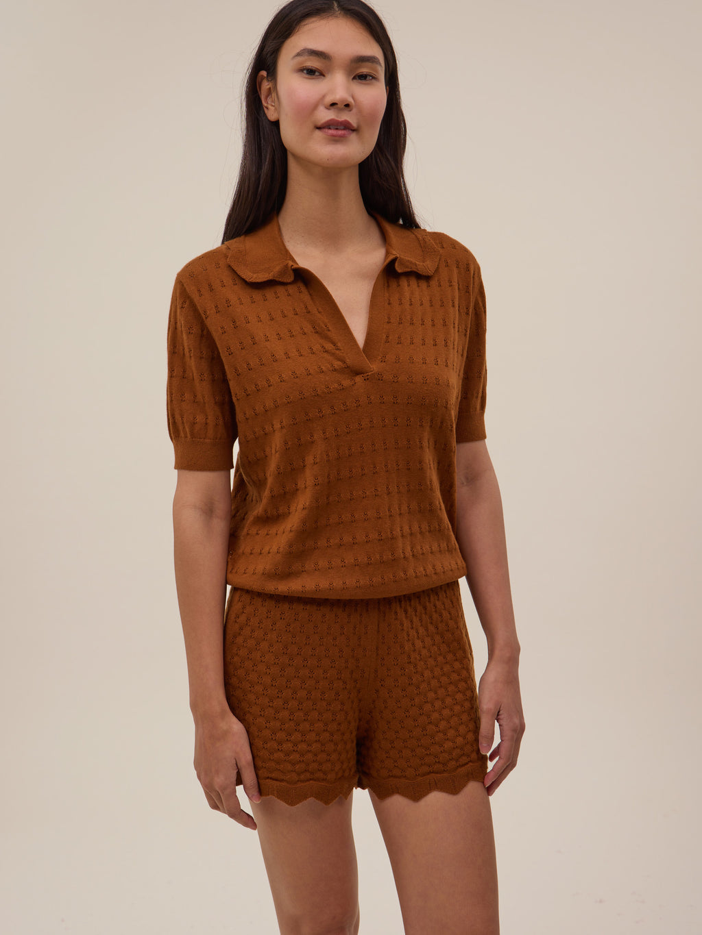 Polo Palma - Noisette - Femme