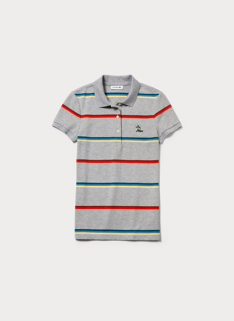 Lacoste - Polo Manches Courtes - Argent Chine - Femme