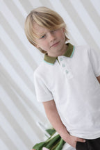 Polo Pietro Écru - Enfant Garçon