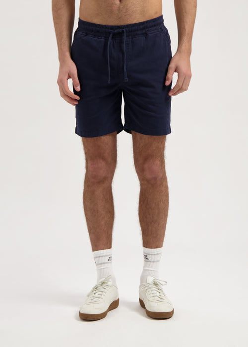 Short Washed Chino - Navy Blue