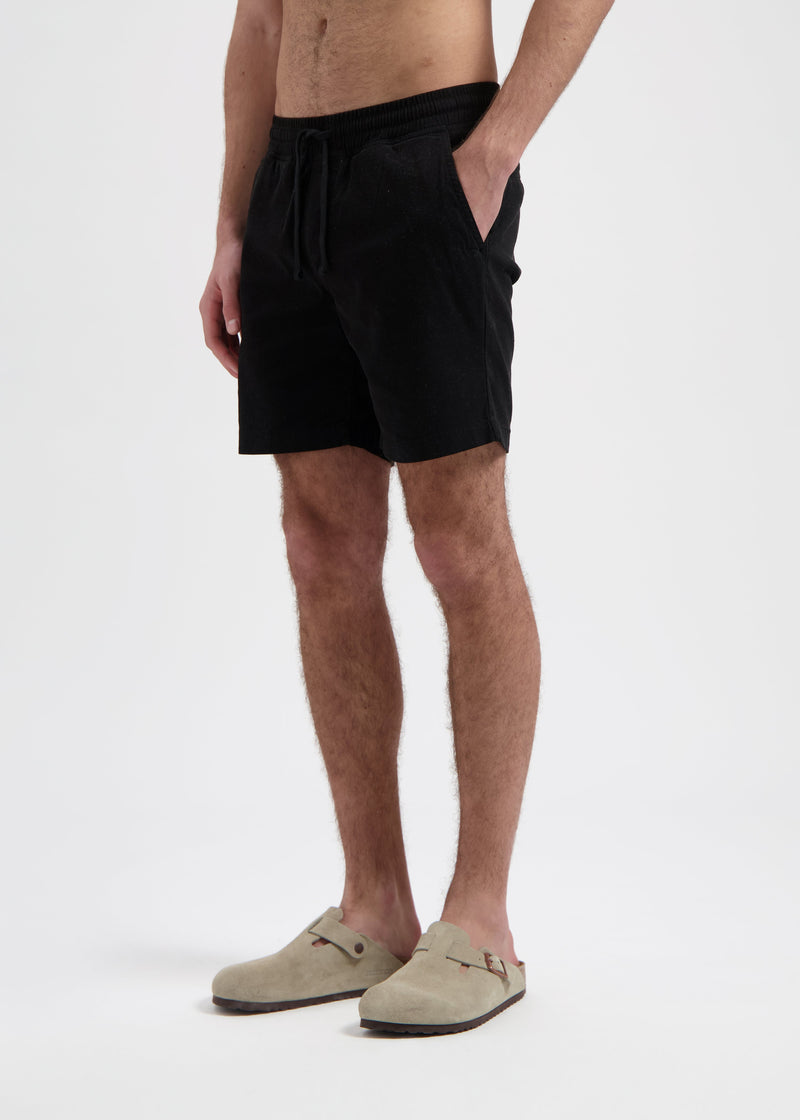Shorts chinos lavados - Negro
