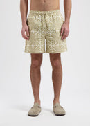 Shorts flameados de flores - Arena