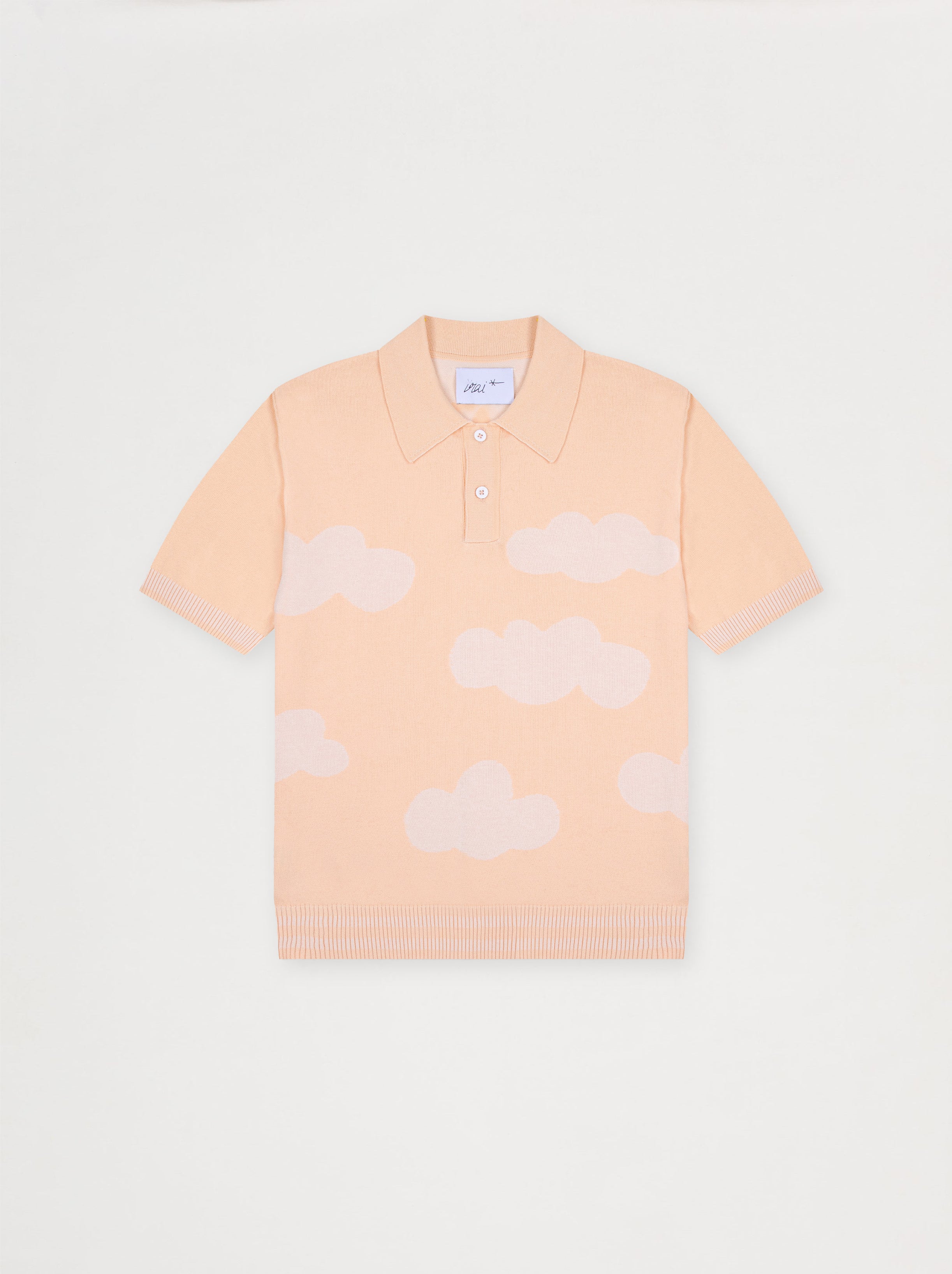 Polo unisex Nubes de albaricoque