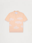 Polo unisexe NUAGES abricot