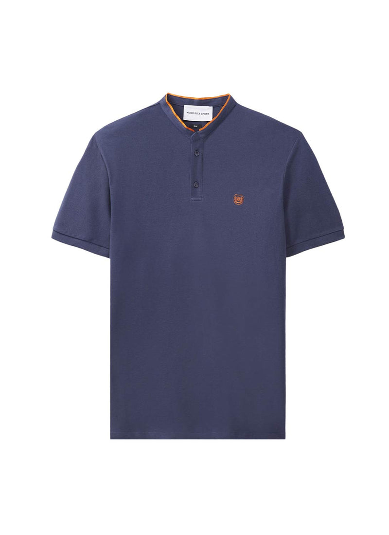 The Kooples - Polo - Deep Sea Blue / Orange - Homme