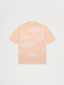 Polo unisexe NUAGES abricot