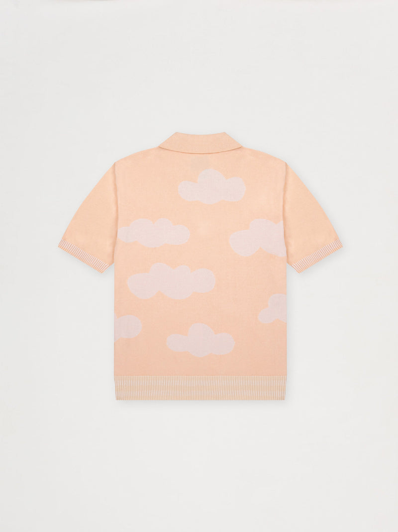 Polo unisexe NUAGES abricot