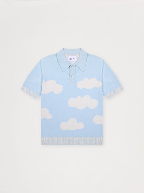 Polo unisexe NUAGES ciel