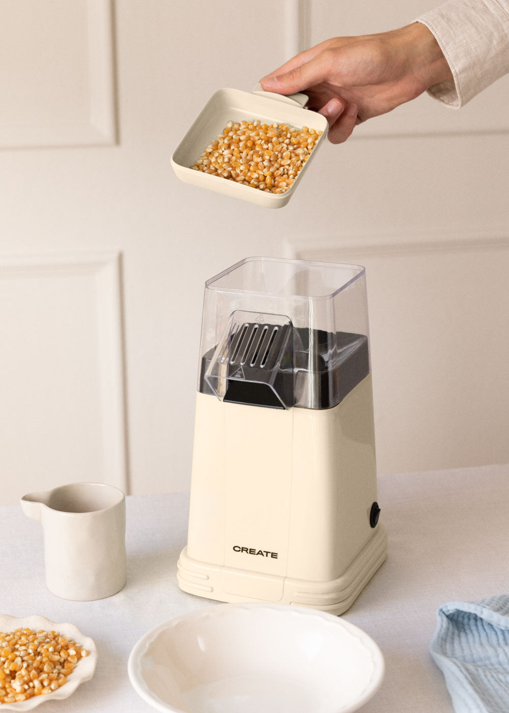 Popcorn Maker Retro - Palomitero eléctrico - Blanco roto