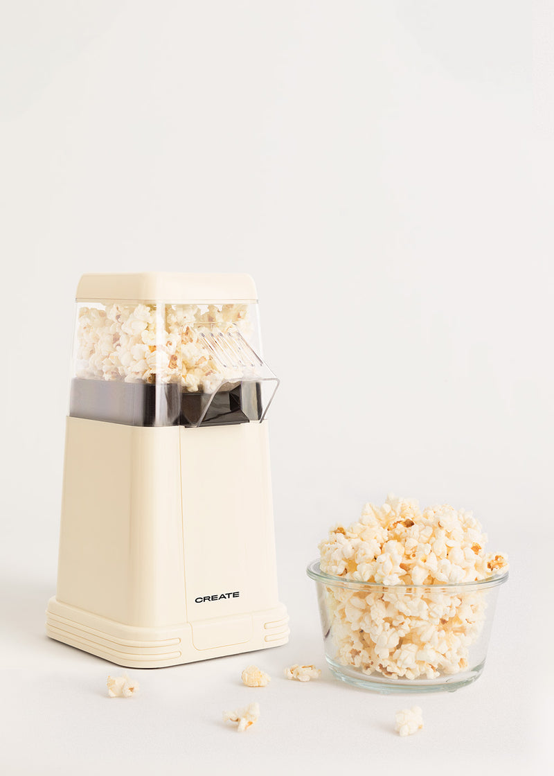 Popcorn Maker Retro - Máquina de palomitas eléctrica - Blanco roto