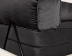 Poppy - 3-Seater Sofa Bed - Corduroy - Black
