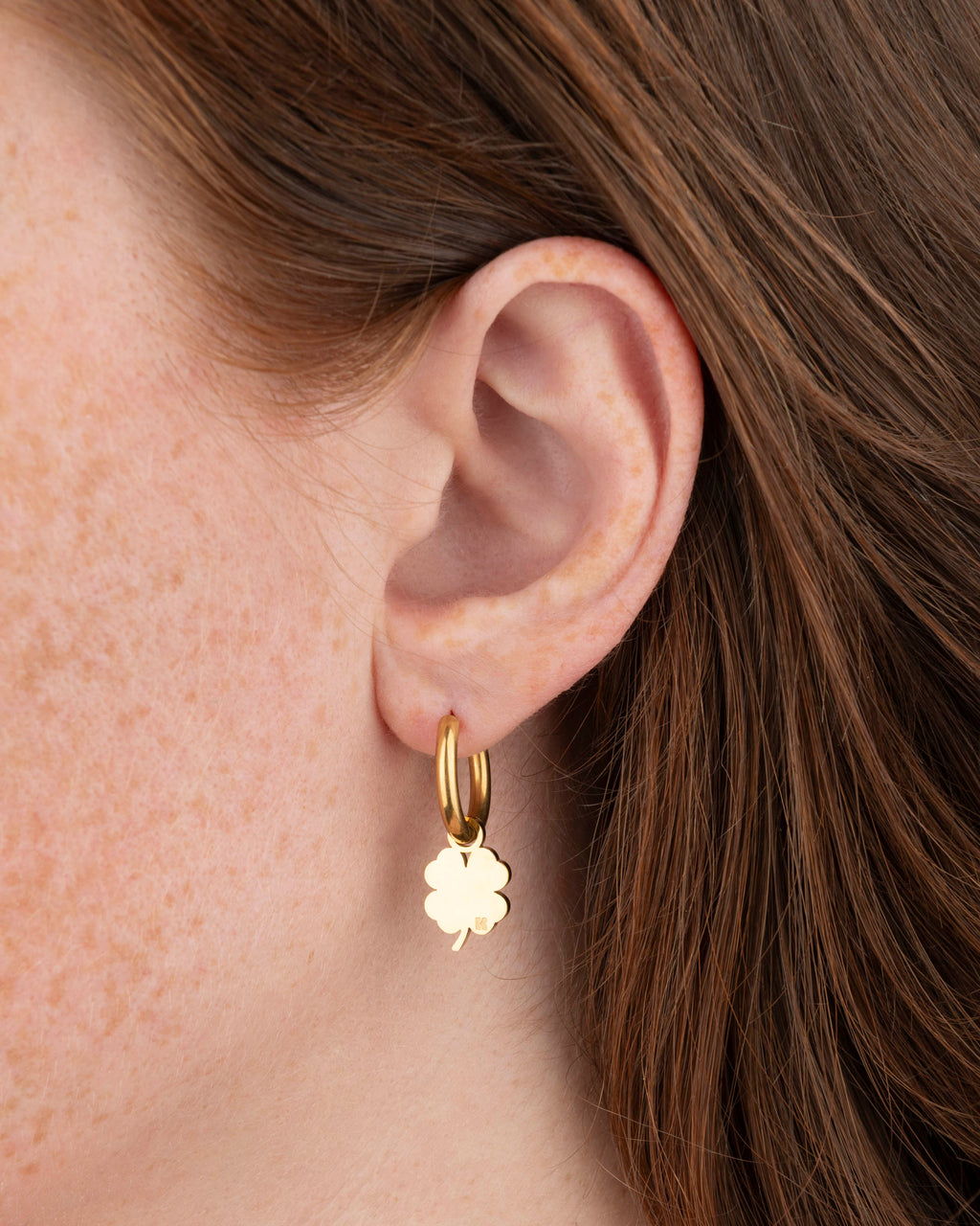 Boucles D'Oreilles Trèfle - Or