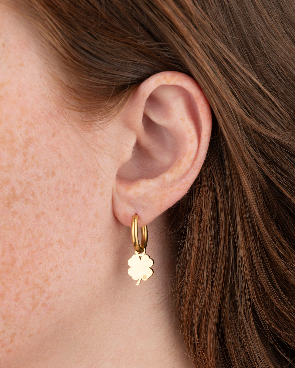 Boucles D'Oreilles Trèfle - Or