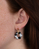 Pendientes Baby Fleurette - Blanco y Negro