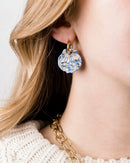 Boucles d'oreilles BABY MERMAID Doré - Lavande -