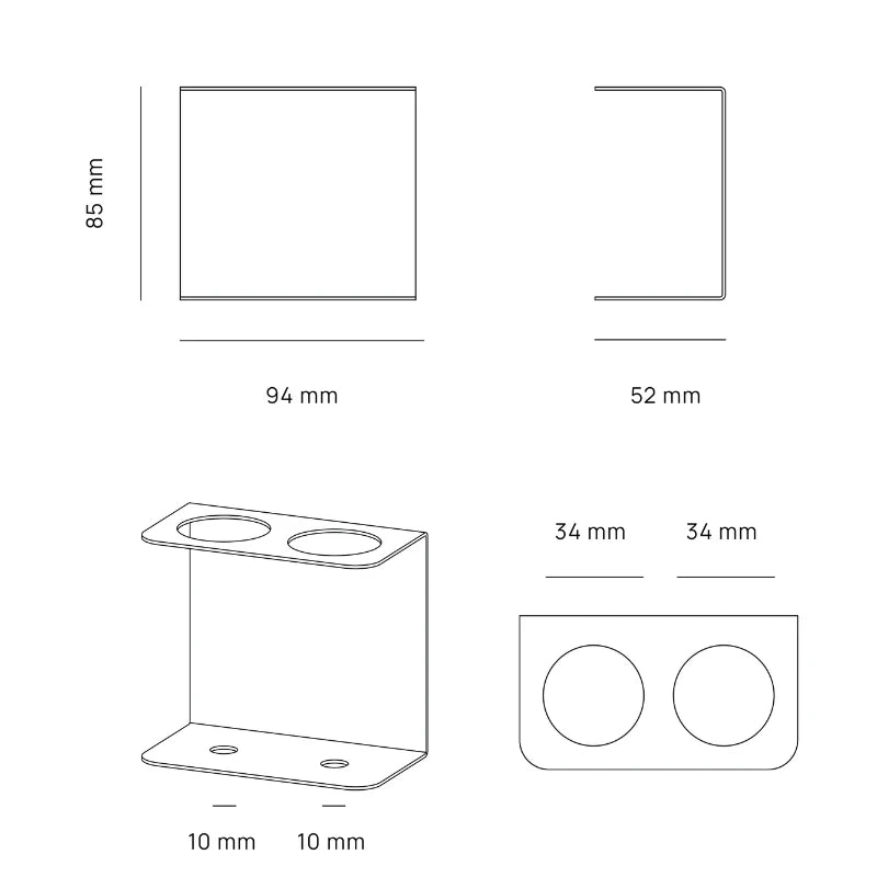 Portacepillos de dientes - Energetic - Crema