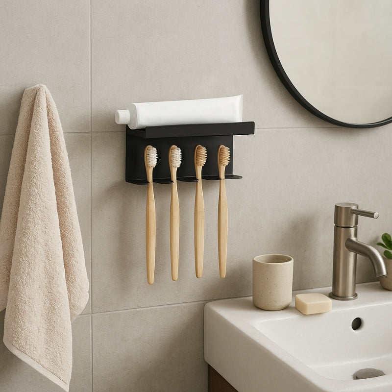 Porte Brosse À Dent Eclatant - Noir