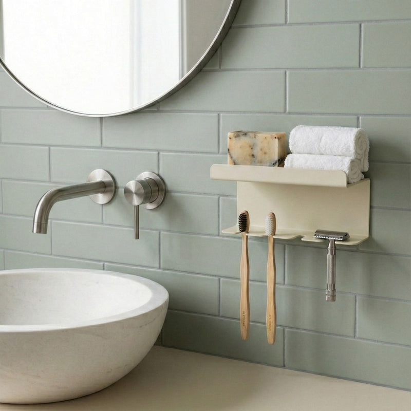 Porte Brosse À Dent Eclatant - Crème