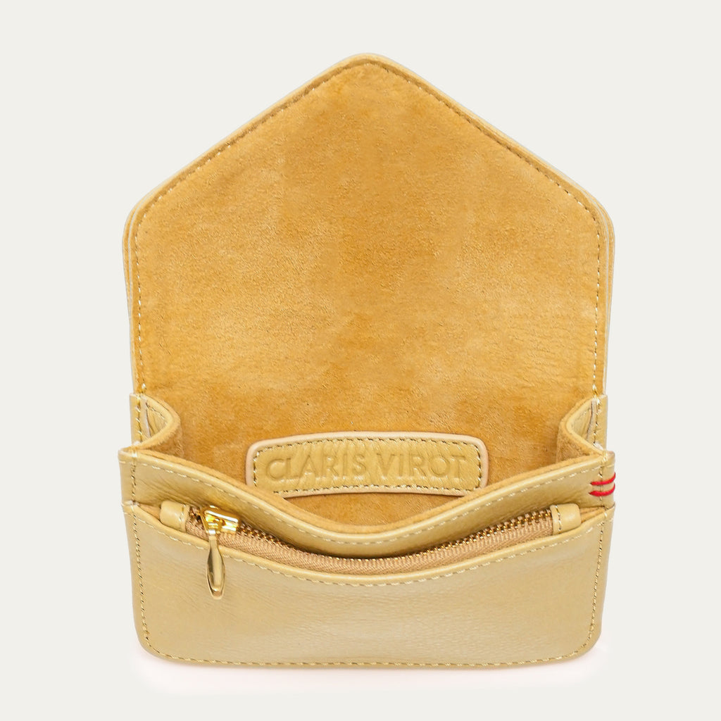 Porte Cartes Alex Cuir Off White