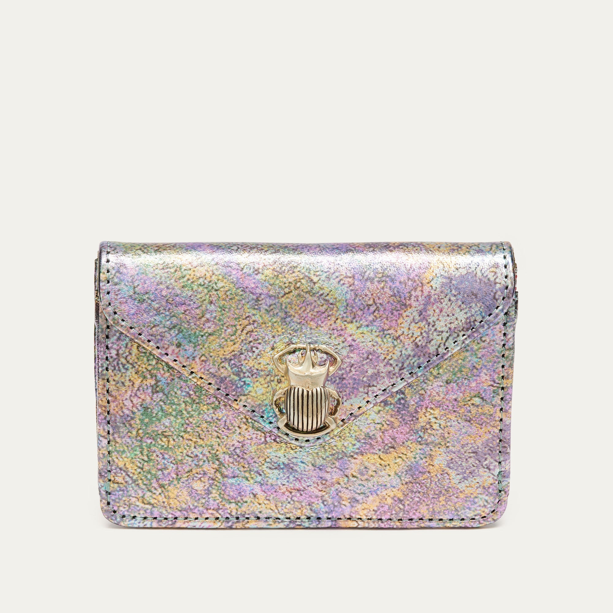 Porte Cartes Cuir Alex Metallise Essence