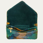 Porte Cartes Python Alex Lotus Bleu