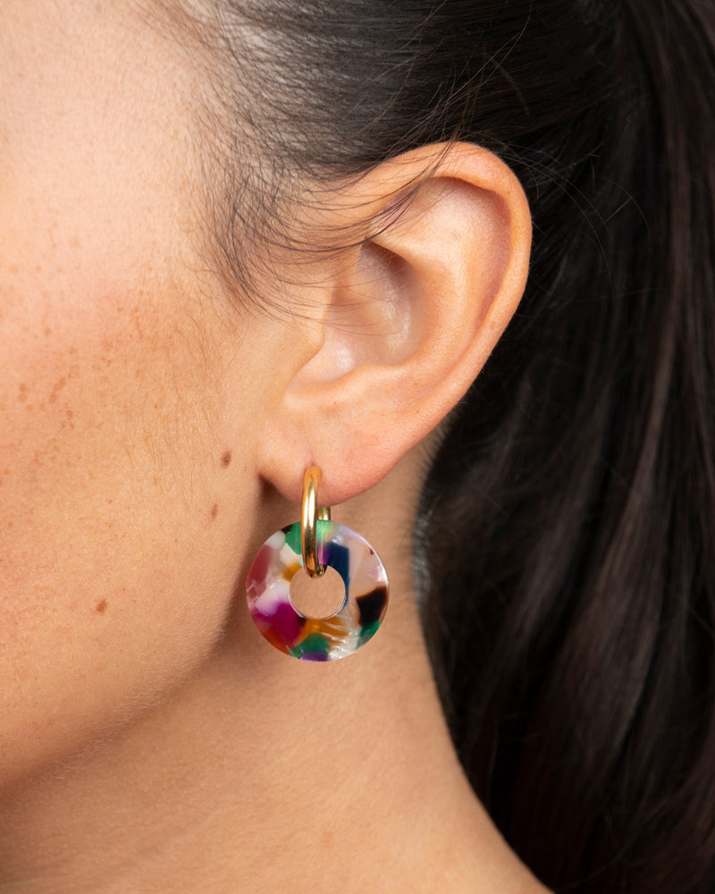 Donut Earrings - Confetti