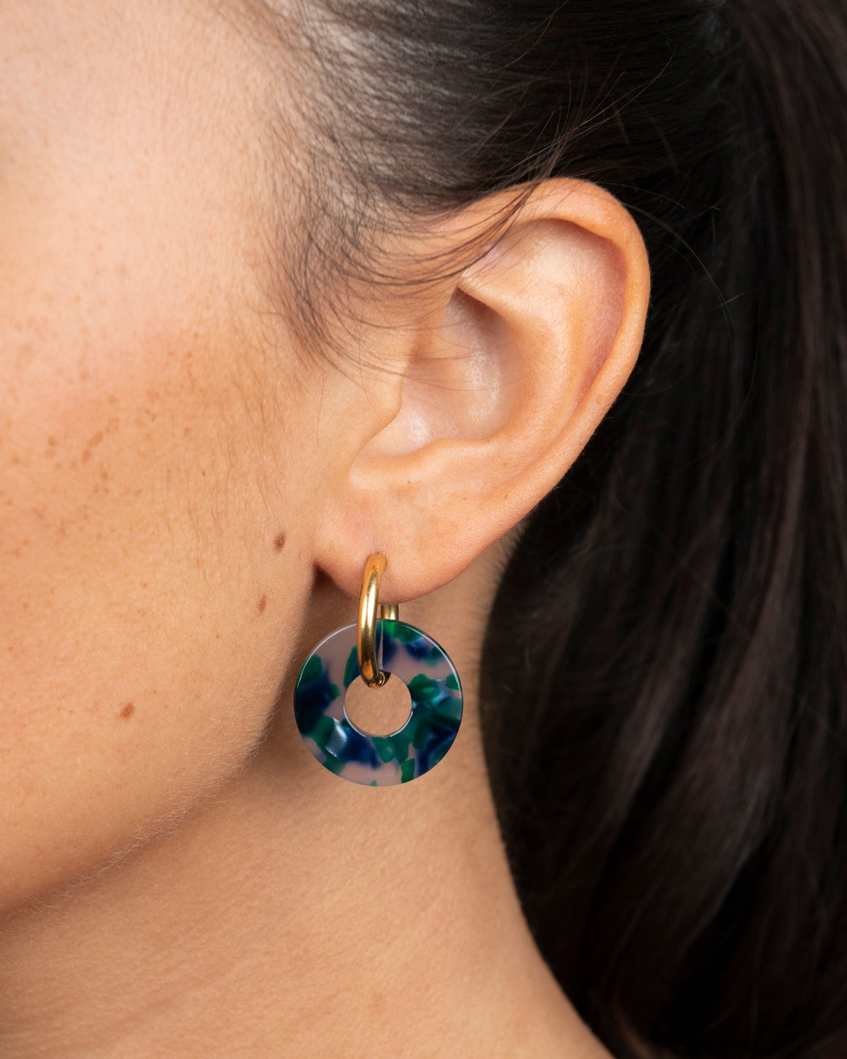 Boucles D'Oreilles Donuts - Verde