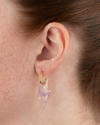 Boucles D'Oreilles Éclair - Rose Orangé