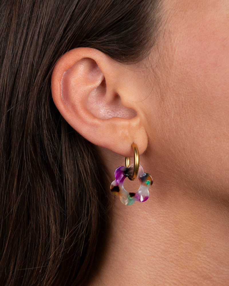 Baby Fleurette Earrings - Confetti