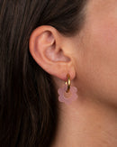 Baby Fleurette Earrings - Pale Pink