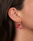 Baby Fleurette Earrings - Red